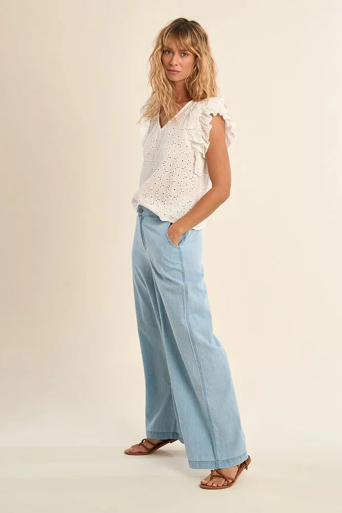 Molly Bracken Woven Cotton Top