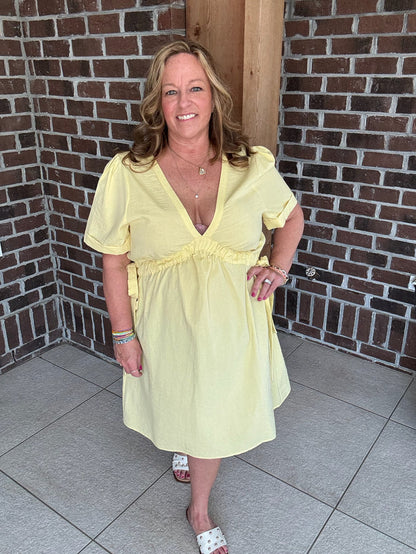 Molly Bracken Yellow Mini Dress