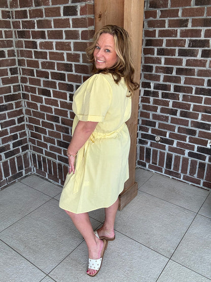 Molly Bracken Yellow Mini Dress