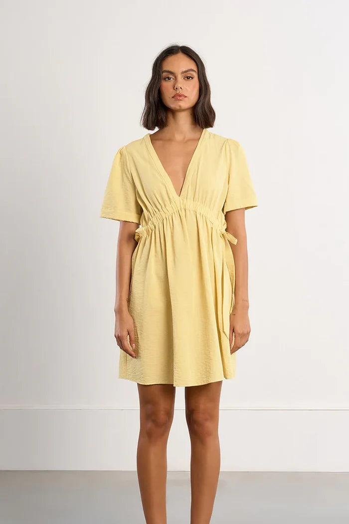 Molly Bracken Yellow Mini Dress