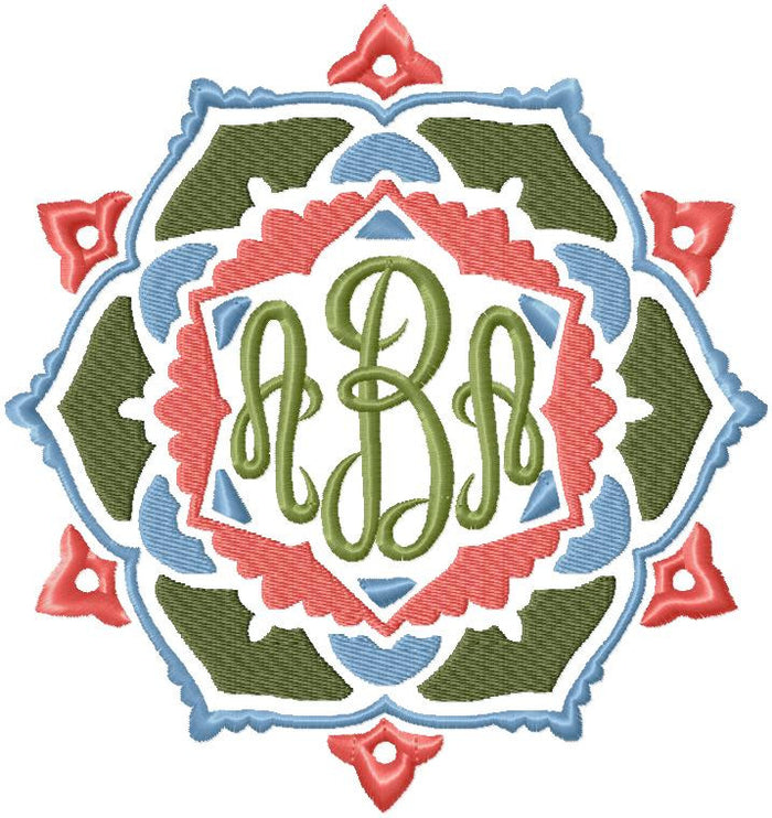 Monogram Frame 3 - Machine Embroidery Design