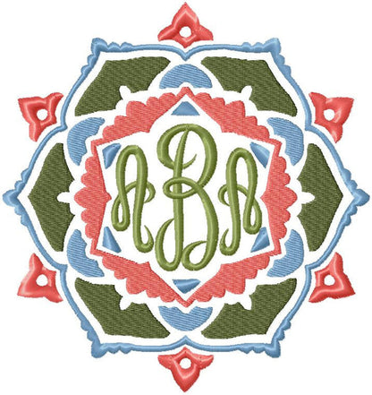 Monogram Frame 3 - Machine Embroidery Design