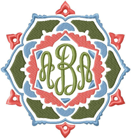 Monogram Frame 3 - Machine Embroidery Design