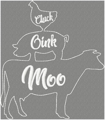 MOO OINK CLUCK