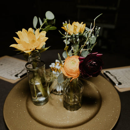 Moody Burgundy and Sage Green Modern Venue Wedding