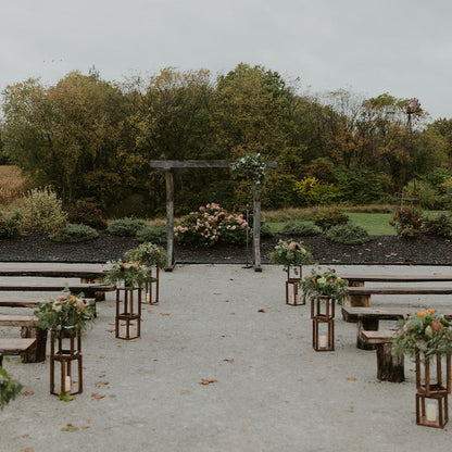Moody Burgundy and Sage Green Modern Venue Wedding