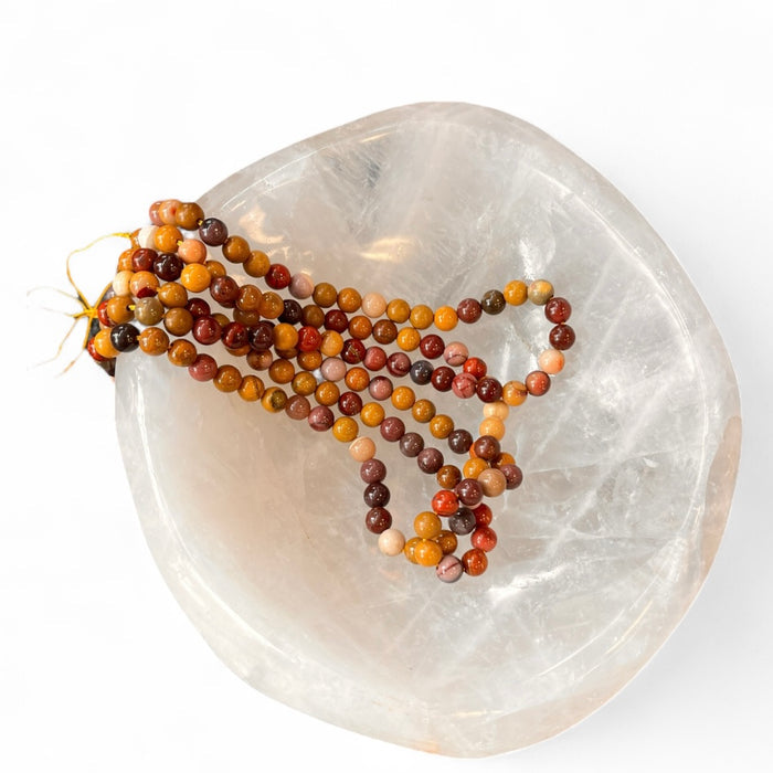 Mookaite Jasper 6mm Bead Strand – 14" Natural Crystal Beads for Jewelry Making & Spiritual Energy