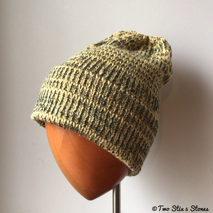 Mustard Tweed Beanie