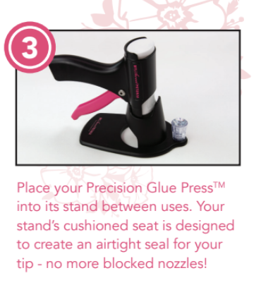 My Sweet Petunia - Glue Press. The Glue Press provides effortless, consistent and precise adhesive application for extended paper crafting. Available at Embellish Away located in Bowmanville Ontario Canada.