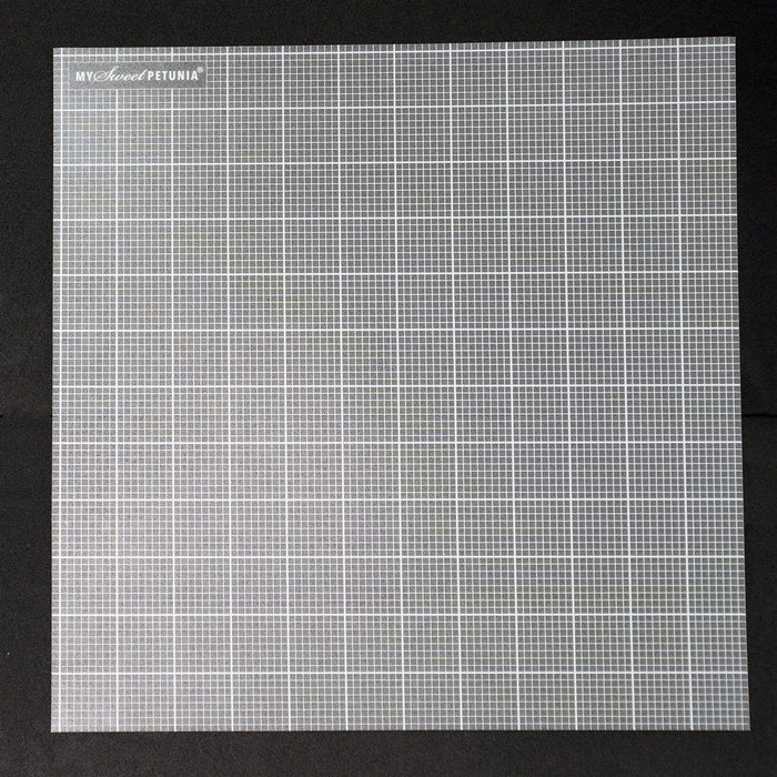 My Sweet Petunia - Sticky Mat - 3/pkg - Memory.  Three sticky mats custom made to fit inside the original size. Measures 12.25 x 12.25 inches.- Quarter inch grid- Eighth inch grid- Centimeter grid. Available at Embellish Away located in Bowmanville Ontario Canada.