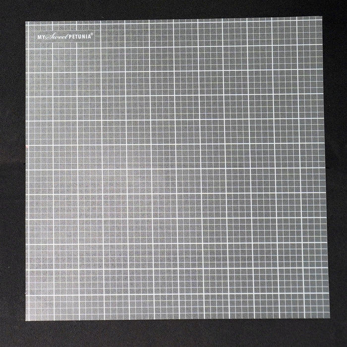 My Sweet Petunia - Sticky Mat - 3/pkg - Memory.  Three sticky mats custom made to fit inside the original size. Measures 12.25 x 12.25 inches.- Quarter inch grid- Eighth inch grid- Centimeter grid. Available at Embellish Away located in Bowmanville Ontario Canada.