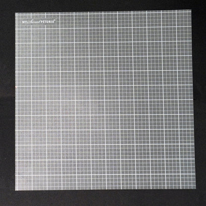 My Sweet Petunia - Sticky Mat - 3/pkg - Memory.  Three sticky mats custom made to fit inside the original size. Measures 12.25 x 12.25 inches.- Quarter inch grid- Eighth inch grid- Centimeter grid. Available at Embellish Away located in Bowmanville Ontario Canada.