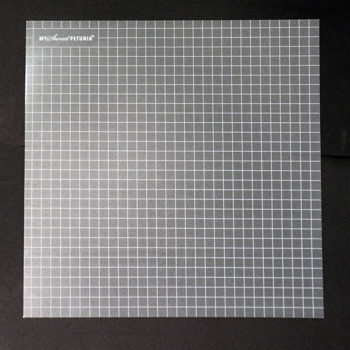 My Sweet Petunia - Sticky Mat - 3/pkg - Memory.  Three sticky mats custom made to fit inside the original size. Measures 12.25 x 12.25 inches.- Quarter inch grid- Eighth inch grid- Centimeter grid. Available at Embellish Away located in Bowmanville Ontario Canada.