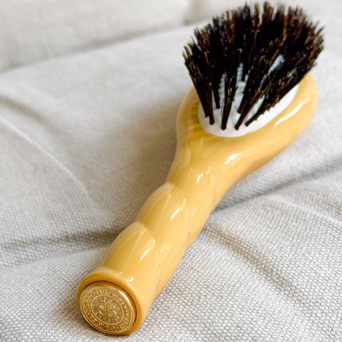La Bonne Brosse-N01 The Small Shine & Care Hair Brush The Universal - Saffron Yellow-Hair-5850FAF8-F3D6-4007-AB16-BE1B574AB79F-The Detox Market |