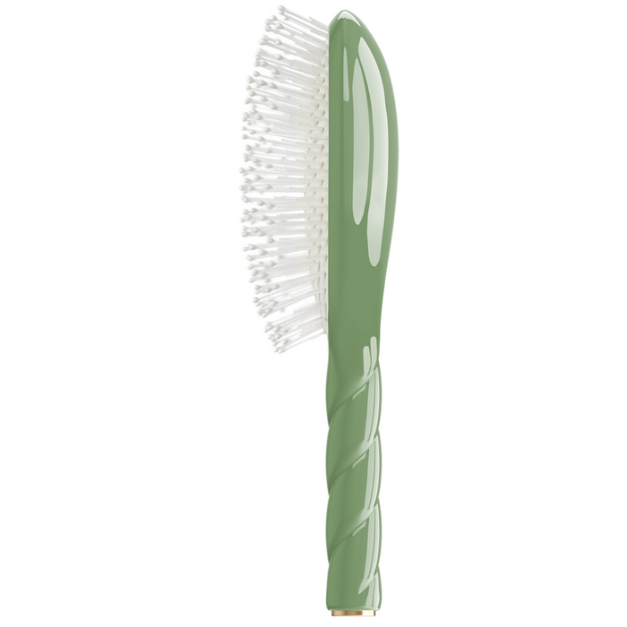 La Bonne Brosse-N.04 The Miracle Detangling Scalp Brush - Almond Green-Hair-VERT-AMANDE_N04_PROFIL-The Detox Market |