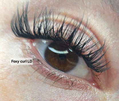 Natural Foxy LD Curl Cashmere Cluster Lashes – Paper Box 8–16mm