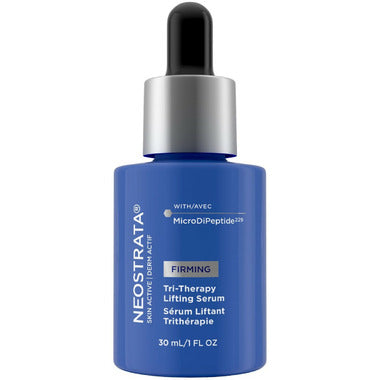 Neostrata Tri-Therapy Lifting Serum in 30ml bottle, showcasing sleek packaging and product label for anti-aging skincare.