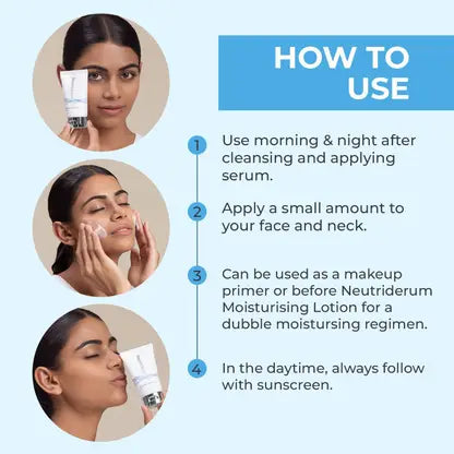 Neutriderm Ultimate Hydrating Cream - For All Skin Types - How To Use
