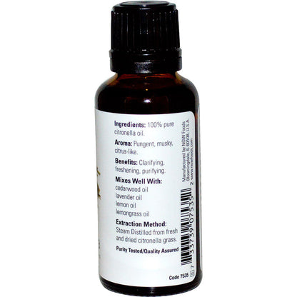 Now Foods Essential Oils Citronella - 1 Fl Oz