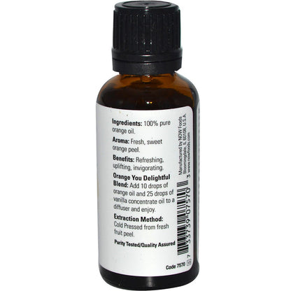 Now Foods Essential Oils Orange - 1 Fl Oz