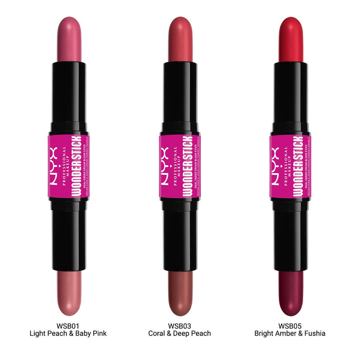 NYX Wonder Dual-Ended Cream Blush Stick 0.28oz - ikatehouse