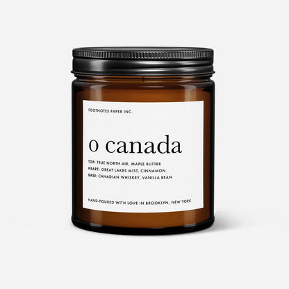 O Canada Candle | Warm Gourmand - Footnotes Paper