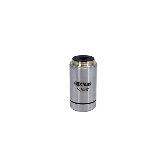 Objective Working Distance 0.3mm 60X Infinity Achromatic Objective, SKU BM02523611, three quarter front view