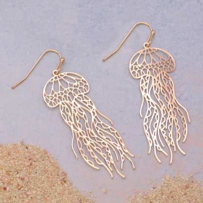 Ocean Wonders Filigree Jellyfish Earrings