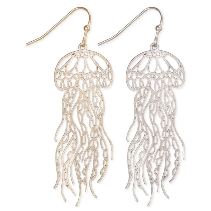 Ocean Wonders Filigree Jellyfish Earrings