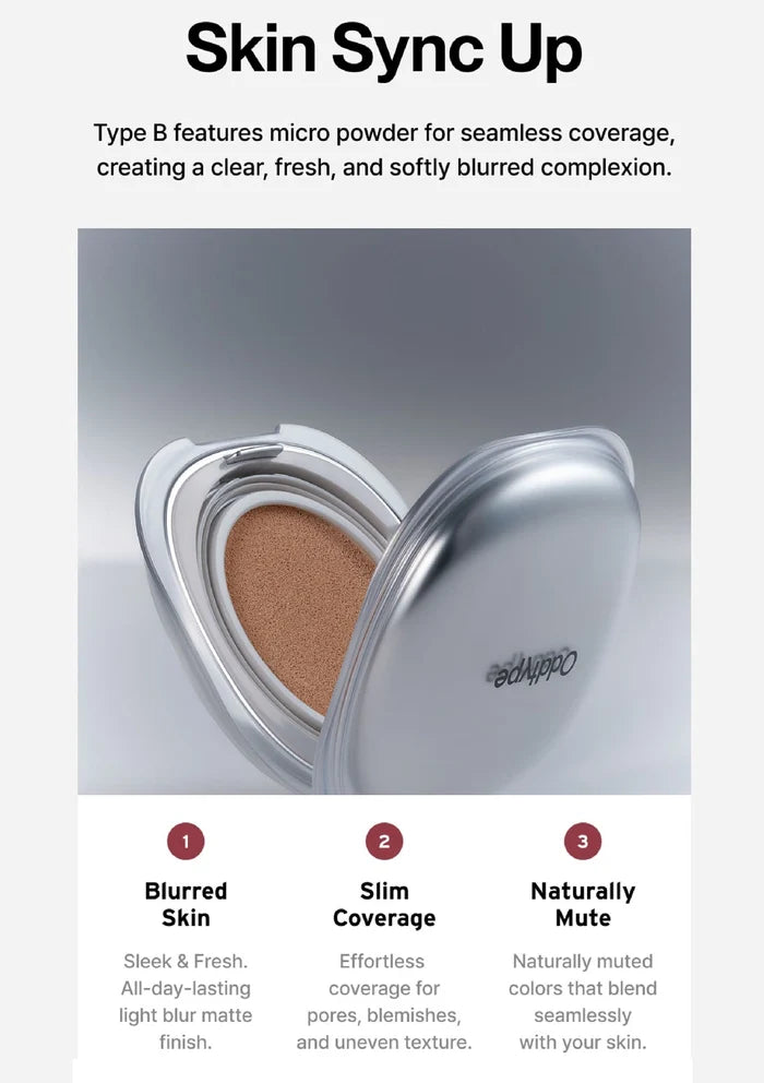 Makeup compact with brown powder and brand logo on a gray background