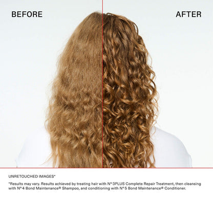 Olaplex No.3 Plus Bond Repair Pre-Shampoo Hair Treatment bottle, 250ml, with sleek packaging and product label visible.