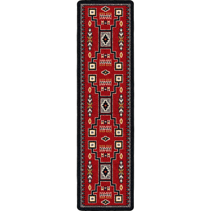 Image of an area rug, Old Crow - Red
