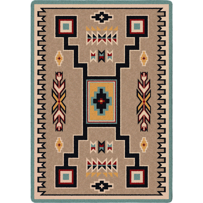 Image of an area rug, Old Crow - Suede Turquoise