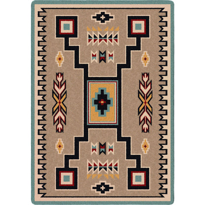 Image of an area rug, Old Crow - Suede Turquoise