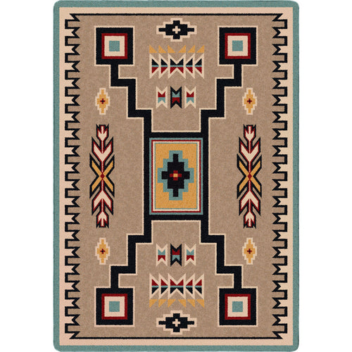 Image of an area rug, Old Crow - Suede Turquoise