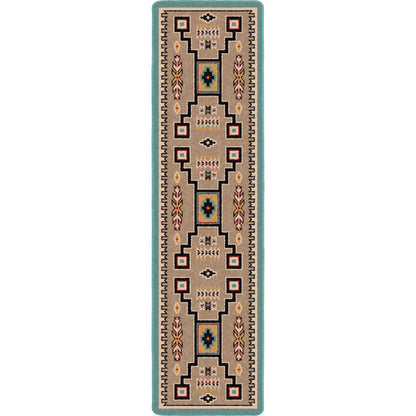 Image of an area rug, Old Crow - Suede Turquoise