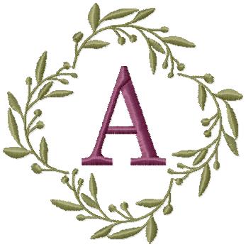 OLIVE BRANCH MONOGRAM FONT