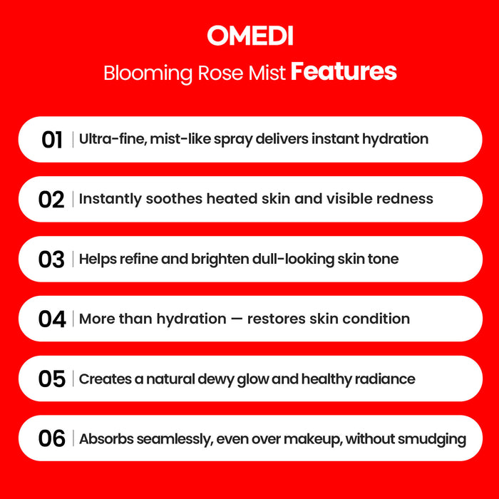 Omedi Blemish Derma Fix Blooming Rose Mist 3.38oz/ 100ml