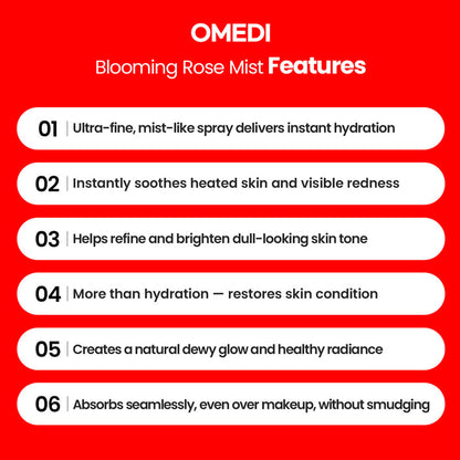 Omedi Blemish Derma Fix Blooming Rose Mist 3.38oz/ 100ml