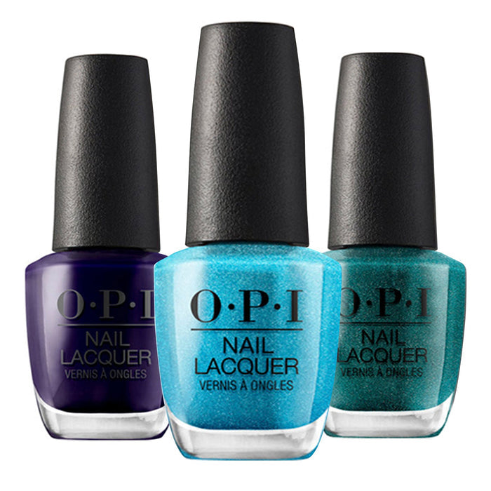 OPI Nail Lacquer Nail Polish Classic Blues 0.5oz - ikatehouse