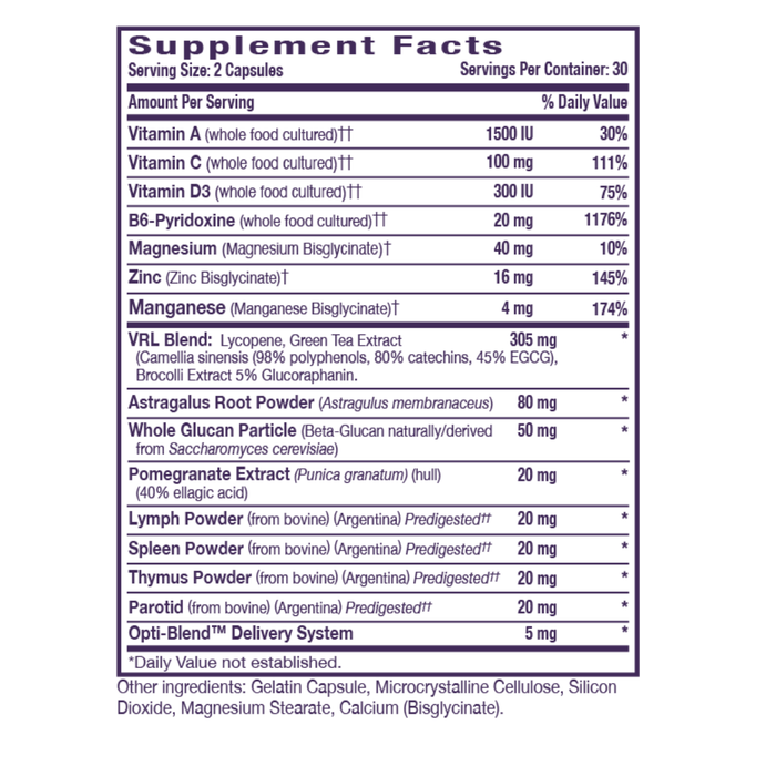 Opti Immune VRL 60 ct by Optimal Health Systems