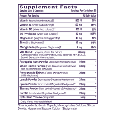 Opti Immune VRL 60 ct by Optimal Health Systems