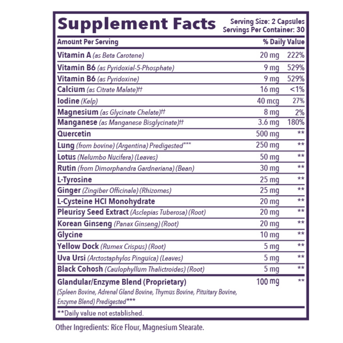 Opti Lung 60 ct by Optimal Health Systems