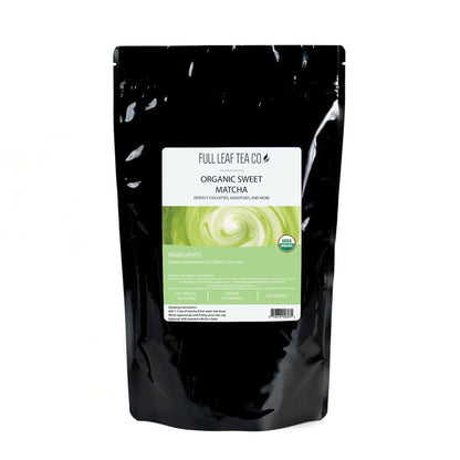 1lb bag of Organic Sweet Matcha by Full Leaf Tea Co