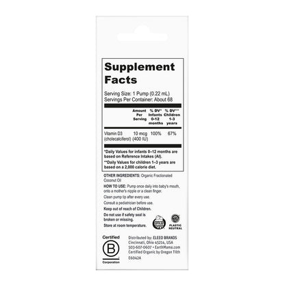 Organic Vitamin D Drops