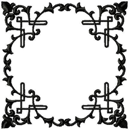 Ornate Frame - Machine Embroidery Design