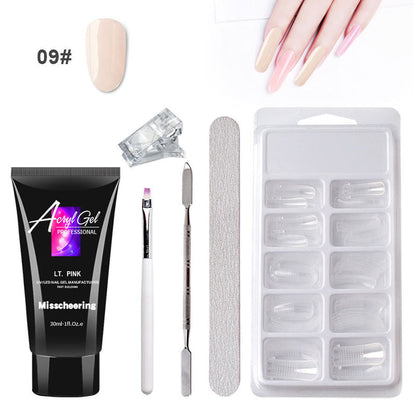 Painless Extension Gel Nail Art Without Paper Holder