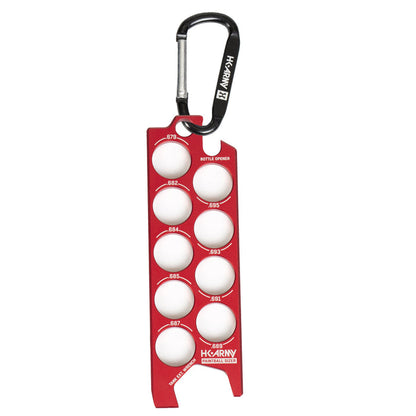 Paintball Sizer Guide - Red