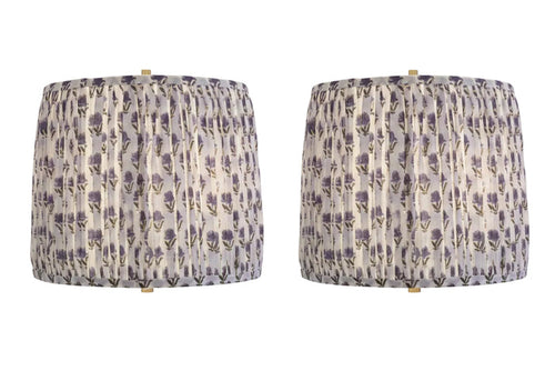 Pair of Floral Lamp Shades