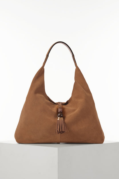 Pandora Tan Suede Hobo